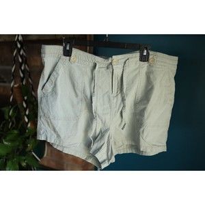 Torrid Sage Green Linen Blend Shorts Size 18